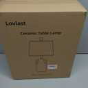 26" Vintage Ceramic Table Lamp for Home Decor, Farmhouse Retro Terracotta Lamp with Handles for Living Room, Rustic Pottery Bedside Nightstand Lamps for Bedroom, End Table, Entryway (Bulb included)