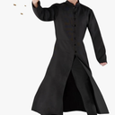 Morph Spy Assassin Costume Black Tailcoat With Glasses Included Halloween Costumes For Men Spy Costume, Size M
