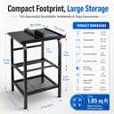 2026 Upgraded Adjustable Dumbbell Stand, 3-Tier Heavy-Duty Dumbbell Rack, 500 LBS Capacity, for Adjustable Dumbbells, Kettlebells & Yoga Accessories, for Home Gym, Garage, Fitness Room, Stand Only