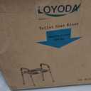 Loyoda Toilet Seat Riser with Handles,Raised Toilet Seat for Seniors with Adjustable Height & Width, 400 lb Capacity Handicap Elevated Toilet Seat for Elderly, Pregnant, Fit Any Toilet