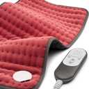 VALGELUIK Heating Pad for Back, Neck & Shoulder Pain Relief  12"x24" Electric Heat Pad, Auto-Off, Machine Washable, Moist/Dry Heat Options  Thoughtful Mother's Day Gifts for Mom, Dad, Women & Men