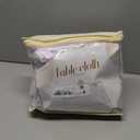 2 Pack White Spandex Table Clothes for 6 Foot Rectangle Tables, Wrinkle Free Fitted Table Cover 6ft Stretch Tablecloths Desk Skirt for Parties Weddings Birthday Banquet Baby Shower