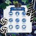 2 x 32 Counts Black White Twisty and Swirl Lollipops Blackberry Flavor, Individually Wrapped Lollipop Suckers Candy Bulk, Party Candy Buffet Lollipops Swirl, Halloween Treats Suckers (EXP 06/14/27)