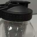 Cold Brew Coffee Maker,64 oz Mason Jar Pitcher with Stainless Steel Filter, Pour Spout Handle Lid, Heavy Duty Glass Airtight & Leak-Proof for Iced Coffee,Tea & Lemonade