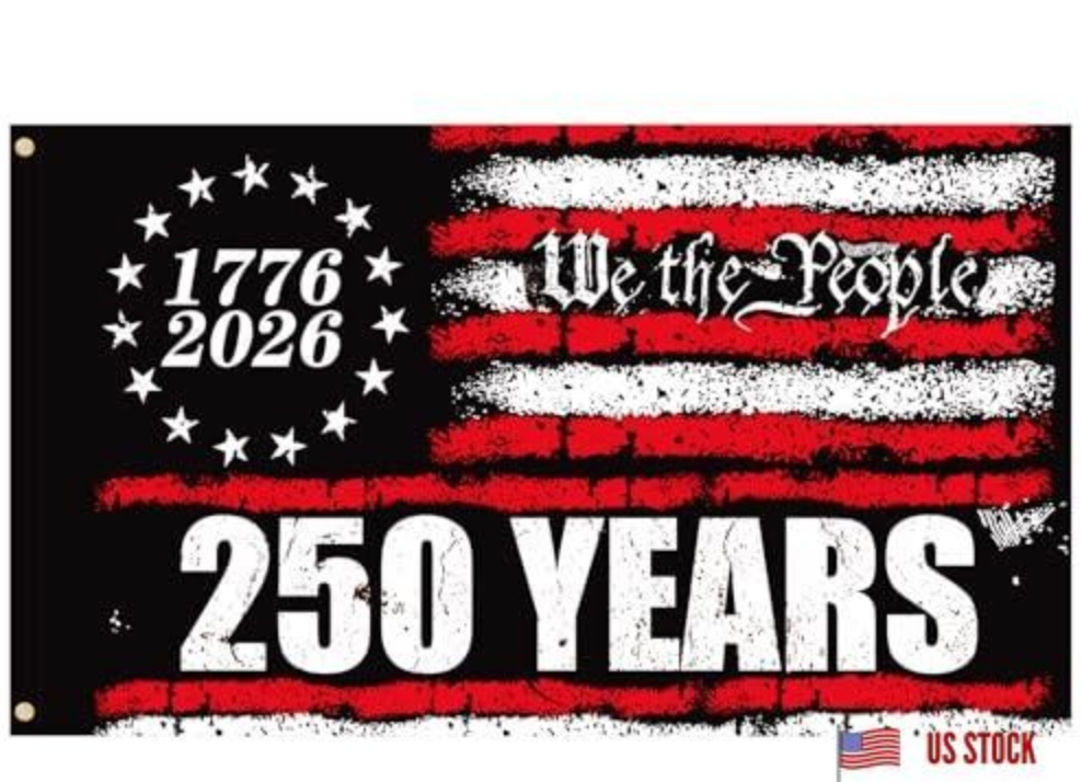 250 Anniversary Flag 3x5 Ft America Flag Double Sided Print 4th of July Independence Day Veterans Day Flags for House Indoor Yard Holiday Patriotic Banner Decor