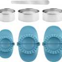 Empanada Maker Press, Dumpling Making Tools, Dumplings Maker Set with Dough Cutter, Empanadas Press Mold, Dumpling Mold Machine Making Dumplings Easier