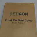 PETICON Waterproof Front Seat Car Cover, Full Protection Dog Car Seat Cover with Side Flaps, Nonslip Scratchproof Front Seat Cover Fits for Cars, Trucks, SUVs, Jeep (black)