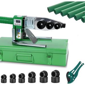 WINB Plastic Pipe Welder Plastic pipe 110-220v welding tool Pipe Welding Machine PP, PP-R, PE, PP-C Pipe with 0.79/0.98/1.26/1.57/1.97/2.46 in Die Head