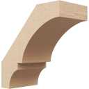 Timberthane Rough Cedar Faux Wood Balboa Knee Brace, 5"W x 16"D x 22"H, Primed