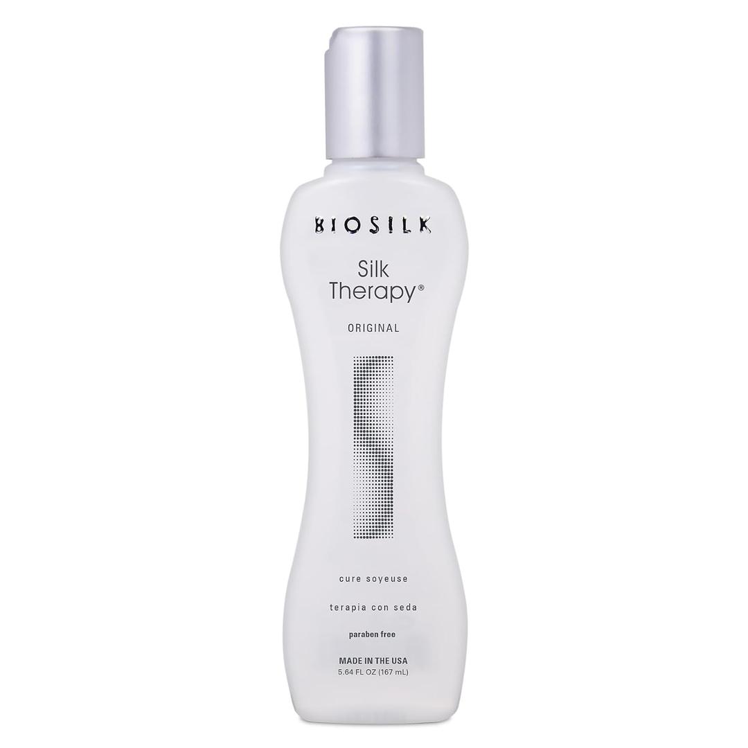 BioSilk Silk Therapy Original, Reconstructing Treatment For Adding Shine & Helping Prevent Split Ends, Sulfate, Paraben, & Cruelty-Free, 5.64 Oz