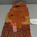 KYEESE Dog Sweaters for Small Dogs Male Color Block Pet Sweater with Fuzzy Thread Knitted Small Dog Sweater Turtleneck Pet Sweater Fall Winter Dogs Clothes, Brown, M, 10-17lbs