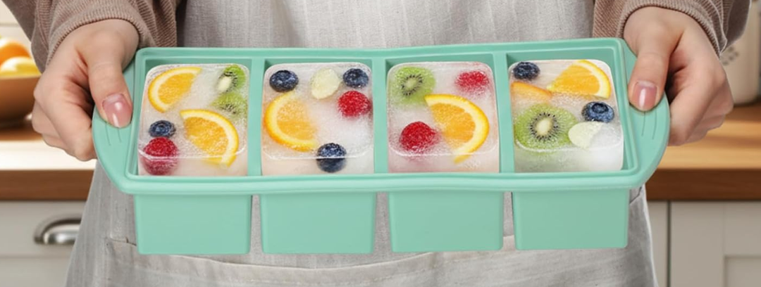 6 Pack Silicone Freezer Molds for Soup with Lids, 1/5, 1/2, 1 and 2 Cup Silicone Freezer Trays, Meal Prep, Food Storage for Storing Soups, Sauces, Juices, Smoothie Prep and More(Blue)
