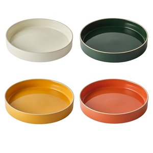 Odense Ceramic Pasta Bowls (Set of 4) - for Pasta & Salad - Multi-bowls with Wide Pasta & Deep Round, Modern & Minimal Design, Stackable - Microwave & Dishwasher Safe (Multi Color)