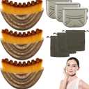 New Lymphatic Contour Face Brush, Contour Face Brush Lymphatic Drainage Massager, Ergonomically Designed to Fit The Skin Precisely, Suitable for All Skin Types(3PCS)