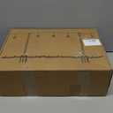 4 Pack String Light Poles for Outside, Thickened Metal Christmas Lights Hanger Pole Outdoor with Fork, Lighting Hanging Post Accessories for Patio Decor Garden Backyard Yard Outside Decorations