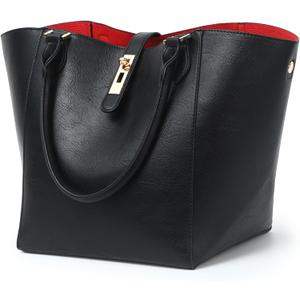 sqlp Large Work Tote Bag for Women Designer Purses and Handbags Big Bucket bags Womens Travel Shoulder Bag (Black) sqlp Large Work Tote Bag for Women Designer Purses and Handbags Big Bucket bags Womens Travel Shoulder Bag (Black)