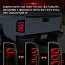 LED Tail Lights for 2007-2013 GMC Sierra 1500 | 2500HD | 3500HD with Start-Up Animation, Dynamic Turn Signals, Brake Light,Reverse Light -SmokedNo Fit 07 Sierra Classic/Dually/Denali