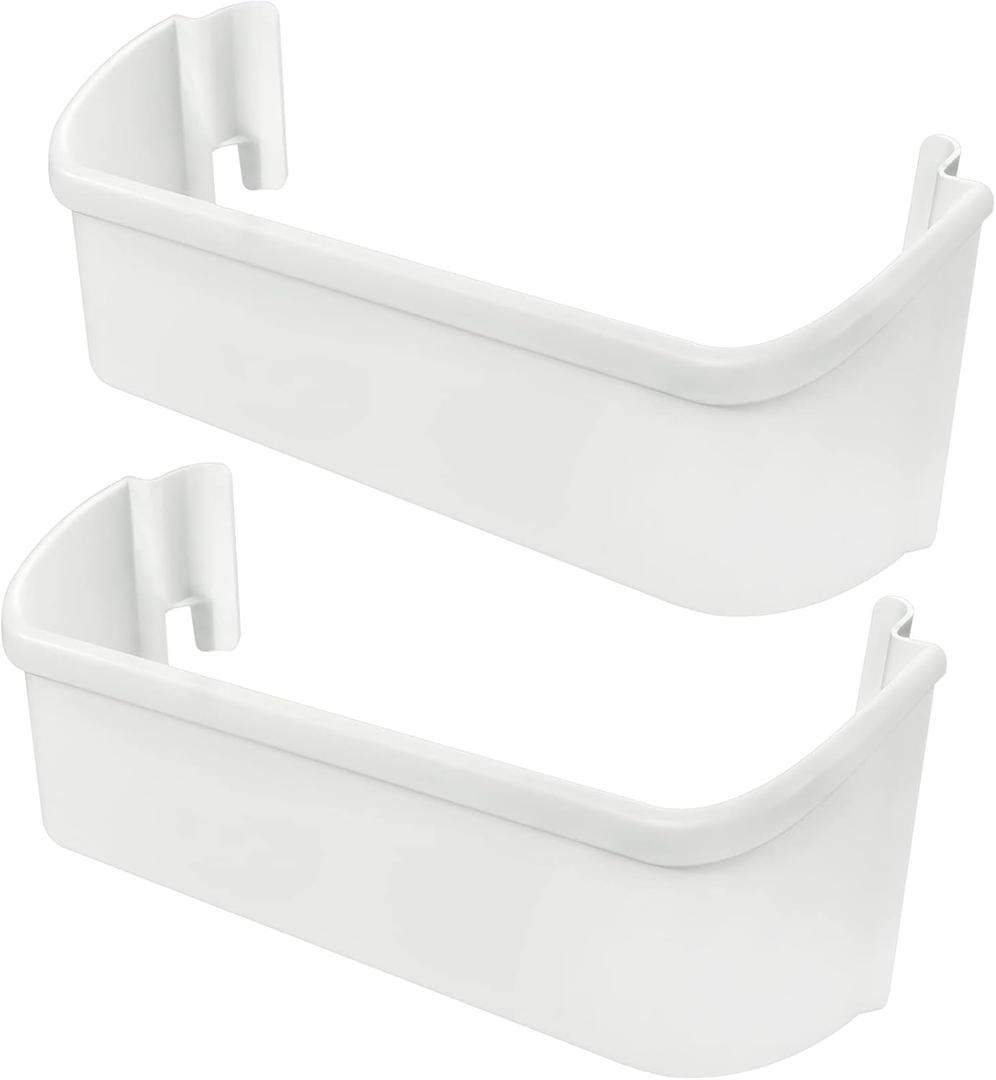 [2 PACK] UPGRADE 240323001 Refrigerator Door Bin Shelf Compatible with Frigidaire Door Shelf Replacement Parts FFHS2611LBPA FFHS2611LWMA FGHS2631PF4A FGHS2655PF5A FGHS2631PF2, Fit Bottom Bin