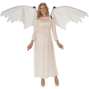 Rubies Mechanical Angel Costume Wings for Themed Parties and Halloween, White