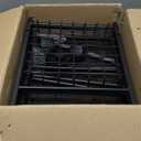 SWTYMIKI Rolling Kitchen Microwave Cart - 3 Tier Microwave Table Stand with Storage Basket and Hooks, Kitchen Utility Cart on Wheels, Coffee Cart Shelf Rack Organizer for Living Room Office, Balcony (Brown)