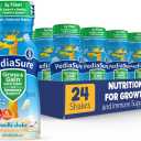 PediaSure Grow & Gain with Fiber Nutritional Shake for Kids, 7g Protein, 3g Fiber to Support a Healthy Digestive System, DHA Omega-3, Non-GMO, Vanilla, 8-fl-oz Bottle, Pack of 24, Best By: June 1, 2026