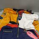 OSIAS Women Rumi Cosplay Costume With Leather Stretch Shorts and Padded Shoulder Jacket. Medium