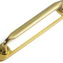 Brushed Gold Zinc Alloy Cabinet Handle with Backplate - 5''(128mm) Hole Center Cabinet Pull Hardware for Bedroom, Kitchen, 2 Pack（G025）