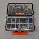 PLUSINNO 264/397pcs Fishing Accessories Kit, Organized Fishing Tackle Box with Tackle Included, Fishing Hooks, Fishing Weights Sinkers, Swivels, Beads, Fishing Gear Set Equipment for Bass Trout