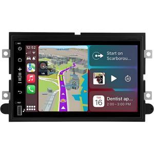 Car Radio for Ford F150 2004-2008: 8-Core 4G+32G Android 14 Stereo Replacement with Wireless CarPlay Android Auto - 7 inch Touchscreen Head Unit with GPS Bluetooth WiFi