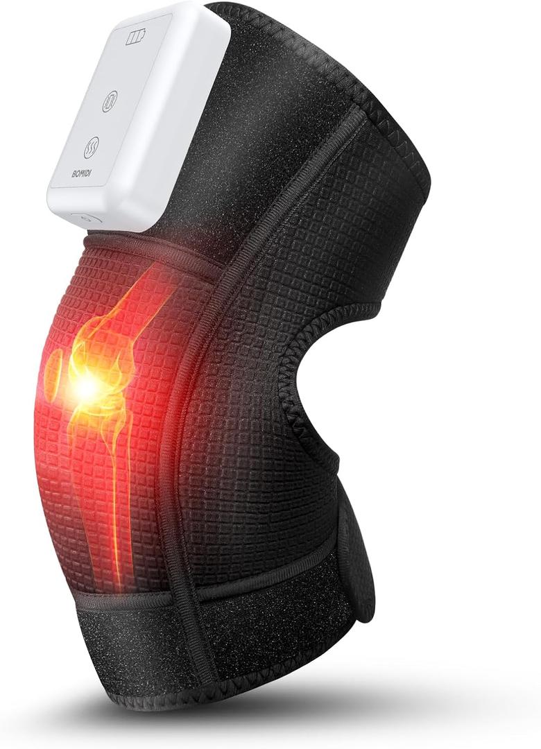 Knee Massager- High-Frequency Vibration, 3 Heating Levels, for Knee Pain Relief