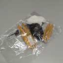 JeVenis Feather Cake Decoration Set - 13 Pieces - Black, White & Gold - Gatsby, 1920s, Formal Event