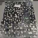 Fayenne Tank Top for Women Ruffle Spaghetti Strap Shirt Sexy Leopard Print Tops Sleeveless Summer Outfits (Black, XXL)