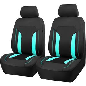 Car Front Seat Covers, Breathable Vehicle Seat Protectors with Mesh Construction and Foam Padding, Comfort Automotive Interior Chair Cover, Universal for SUV RV Truck (Mint Green)