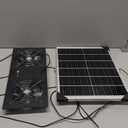 Solar Fan, 30W Solar Powered Fan, Solar Panel Fan Kit, IPX7 Waterproof Fans Exhaust Intake Mounting for Outside Greenhouse Shed Chicken Coop