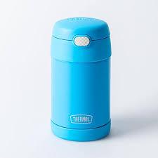 Thermos Stainless Steal Food Jar with Folding Spoon-Blue, 16 oz 