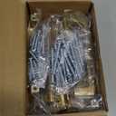 Ravinte 10 Pack Solid 4 Inch Square Cabinet Handles Champagne Bronze Pulls for Drawers and Kitchen Cabinets - Hardware Handles