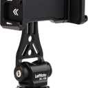 LEFTFOTO Multifunctional Universal Aluminum Phone Mount Adapter, Phone Tripod Mount with Cold Shoe & 1/4" Thread, Phone Holder Fit for Smartphone, iPhone, Cell Phone