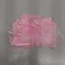 ANZNKU 50PCS Pink Organza Bags 3x4, Small Mesh Gift Bags Drawstring for Jewelry Candy Treats, Mini Sachet Bag for Wedding Bridal Baby Shower Birthday Party, Easter, Mothers Day Favor Bag Bulk (1 count (Pack of 50))