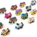 Thomas & Friends Toy Trains MINIS 20 Pack of Miniature Push-Along Engines & Railway Vehicles for Pretend Play Preschool Kids Ages 3+ Years 