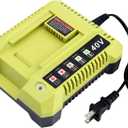 OP401 Fast Charger Replacement for Ryobi 40V Battery Charger, Compatible with Ryobi 40V Lithium Battery OP4040 OP4050 OP4050A OP40601 OP4026 OP4015 OP4030 Tools Battery