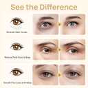 Under Eye Patches - 24K Gold Eye Mask for Puffy Eyes and Dark Circles, Wrinkles, Fine Lines, Collagen Skin Care Products, Gel Eye Patches for Dark Circles, Puffy Eyes, Undereye Bags