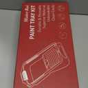 Mister Rui Paint Roller Kit-13 Piece, 4-Inch Microfiber Paint Rollers with Ergonomic Handle, Small Roller Paint Brush, Paint Tray with 3 Liners, Perfect for House Painting, Trim, and Touch-Ups