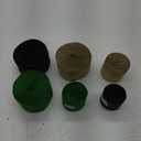 We Moment Black and Dark Green Gold Crepe Paper Streamers Party Streamer 1.8 Inch Widening 6 Rolls,Black and Dark Green Gold Party Decorations Streamer 82 feet per roll for Birthday Party Decorations