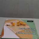 Acrylic Cutting Board with Counter Lip,17.5"x13.5" Clear Cutting Board for Kitchen Countertop,Non-Slip,60% Thicker,Perfect for Bread,Meat,Veggies & More,Great Kitchen Essential Gadgets & Decor