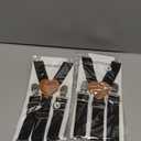 2Pcs Premium Dog Suspenders for Diapers, Belly Bands, Dog Apparel, Adjustable Elastic, for Medium Dogs (Black M) (Medium (Back length 8.9"-15.9"))