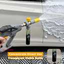 M MINGLE Mini Foam Cannon, Pressure Washer Foam Cannon with 5 Nozzle Tips, 1/4" Quick Connect for Car Wash, Patio, Deck Cleaning