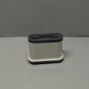 MR.SIGA Sink Caddy, Kitchen Sink Organizer Sponge Brush Holder with Drip Tray, White & Gray