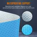 Houseables Uncoupling Membrane, Tile Underlayment, Tile Membrane, Flooring Underlayment, for Floor, Decoupling, Anti Fracture, Waterproof, Anti Crack, Vapor, 1/8" Thick, 3.3 ft x 98.5 ft / 323 Sq Ft