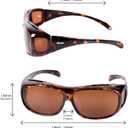 yodo Fit Over Glasses Sunglasses with Polarized Lenses for Men and Women