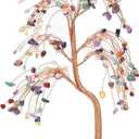 PATIKIL Crystal Tree Gifts for Women, Handcrafted Money Tree of Life Natural Stones for Wealth and Luck Home Office Decor Birthday Gifts for Mom & Dad, Colorful